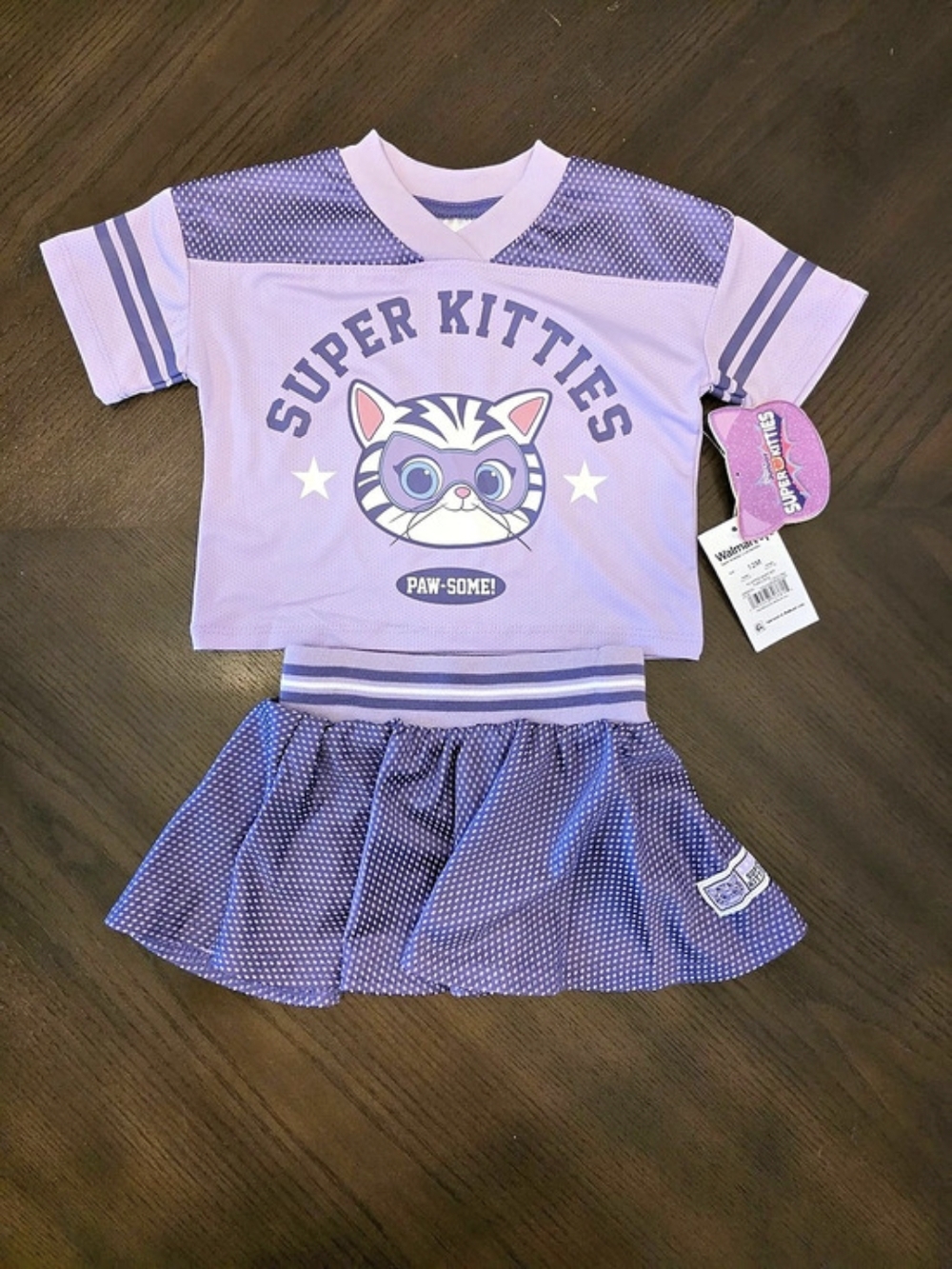 Super Kitties Girls 12M Purple & Pink NWT Set